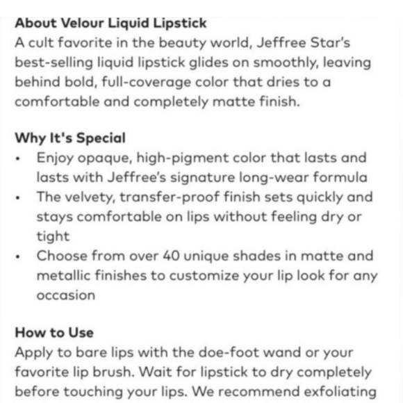 JEFFREE STAR COSMETICS NIB Velour Liquid Lipstick PINK KITTEN Fuchsia Sparkles - Picture 2 of 7